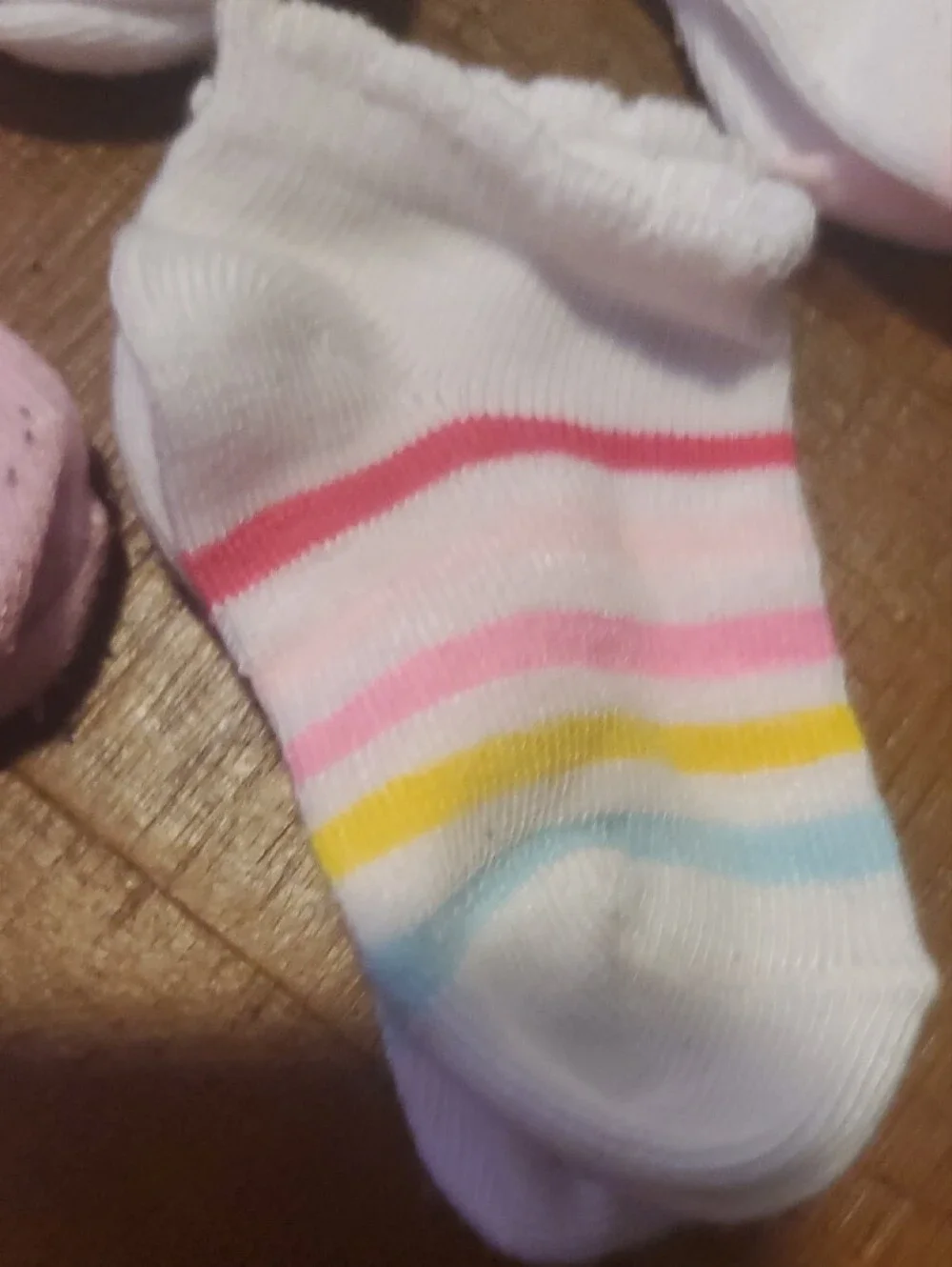 17 Pairs Baby Girls Assorted White and Pastel Socks - Mixed Color Pack